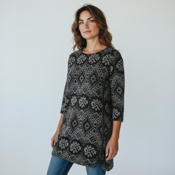 Rebecca Taylor Runway Tunic Aztec Size 8 - Picture 1 of 4